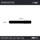 3er Set Steeldarts Red Dragon Gian van Veen
