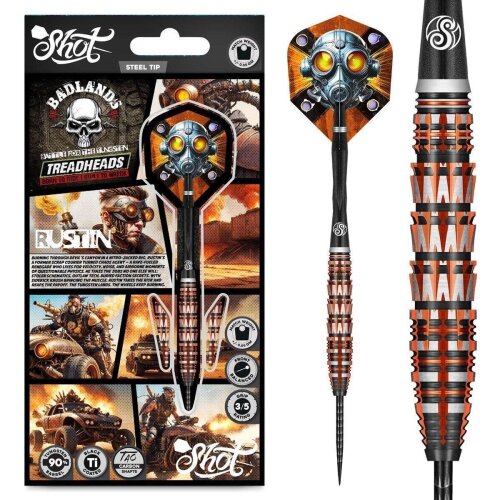 3er Set Steeldarts Shot Badlands Rustin 25g
