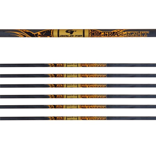 9er Set Gold Tip Ultralight Entrada Schäfte 400 Volle Länge