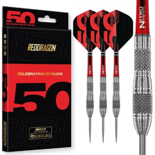 3er Set Steeldarts Red Dragon 50 Year Collection Grizzly 4