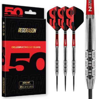 3er Set Steeldarts Red Dragon 50 Year Collection Hexoset 3