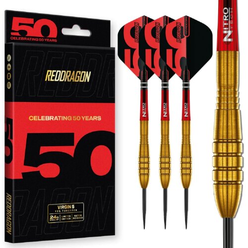 3er Set Steeldarts Red Dragon 50 Year Collection Golden Virgin 5 26 g