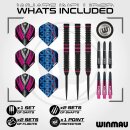 3er Set Steeldarts Winmau Team 360 Rebecca Allen