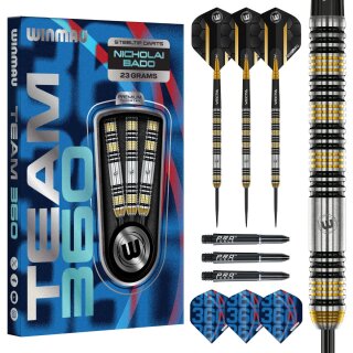 3er Set Steeldarts Winmau Team 360 Nicholai Bado