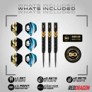 3er Set Steeldarts Red Dragon Gerwyn Price 50 years Edition