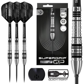 3er Set Steeldarts Harrows Supergrip Bomb QPS