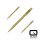 3x Harrows Quick Point Micro Ridge Gold 30 mm