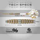 3er Set Steeldarts Red Dragon Paradym Gold & Silver Torpedo