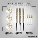 3er Set Softdarts Red Dragon Paradym Gold Parallel