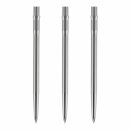 3x Caliburn Spitzen Evo Smooth Silver -No Lip- 40 mm EVO124