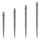 3x Caliburn Spitzen Evo Ripple -No Lip- 28 mm silver EVO011