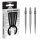 3x Winmau Switch Point Smooth Silver 26 mm
