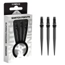 3x Winmau Switch Point Smooth Black 26 mm