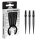 3x Winmau Switch Point Smooth Black 40 mm