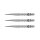 3x Winmau Switch Point Grooved Silver 30 mm