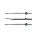 3x Winmau Switch Point Grooved Silver 40 mm