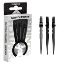 3x Winmau Switch Point Grooved Black 26 mm