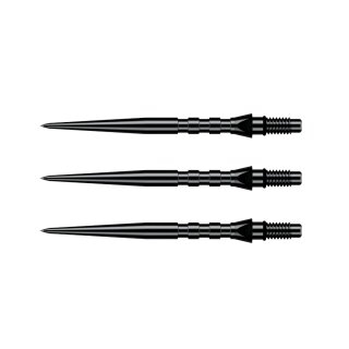 3x Winmau Switch Point Grooved Black 30 mm