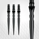 3x Winmau Switch Point Grooved Black 40 mm