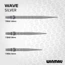 3x Winmau Switch Point Wave Silver 26 mm