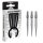 3x Winmau Switch Point Wave Silver 30 mm