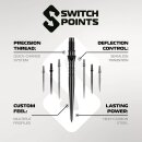3x Winmau Switch Point Wave Black 26 mm