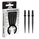 3x Winmau Switch Point Wave Black 30 mm