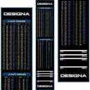 Designa Dartteppich Blue 290x60 Carpet Checkouts