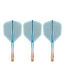 Caliburn SUP Moulded Shaft and Flight No.6 Block blue-Orange T - 28 mm