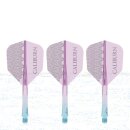 Caliburn SUP Moulded Shaft and Flight No.6 Logo Blue-Purple