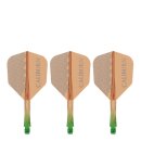 Caliburn SUP Moulded Shaft and Flight No.6 Logo Green-Orange M - 33,5  mm
