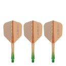 Caliburn SUP Moulded Shaft and Flight No.6 Logo Green-Orange T - 28 mm