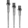 3x Mission Titan Pro Dart Conversion Points Grooved Silver 26 mm