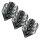 Dart Flights Shot Tribal Weapon Black No.6