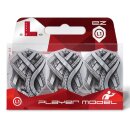 L-Style Player Flights EZ L1 Clear White - Mike de Decker V1 Type-A Black