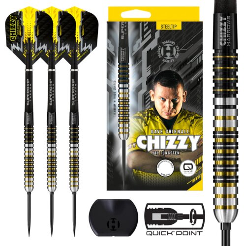 3er Set Steeldarts Harrows Dave Chisnall "Chizzy" Series 1 QPS
