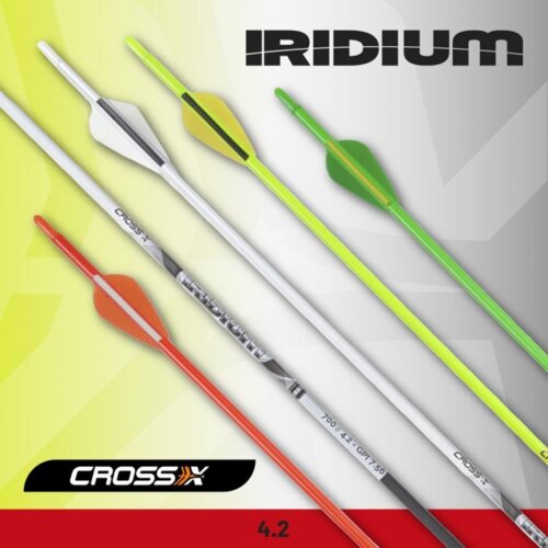 Carbonpfeil Cross-X Iridium Vanes Neon-Farben 6er Pack Neon Grün-1300
