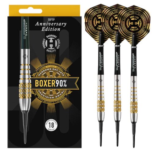 3er Set Softdarts Harrows Anniversary Edition Boxer Bomb 18g