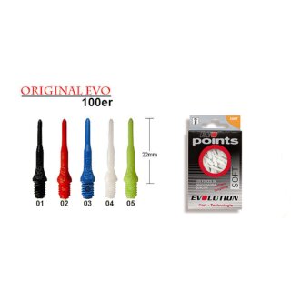 Spitzen Strong Dart Power Evo Points 100er Weiß