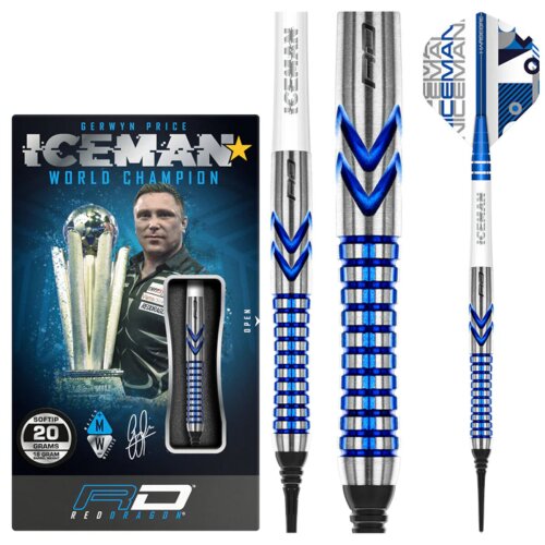 3er Set Softdarts Red Dragon Gerwyn Price Contour 20g