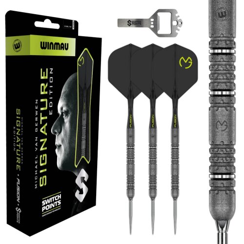 3er Set Steeldarts Winmau MvG Signature Edition Switch Point