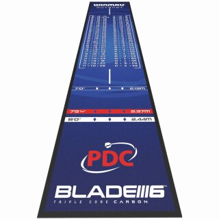 Winmau Dartmatte Pro Zone Outshout Soft blue