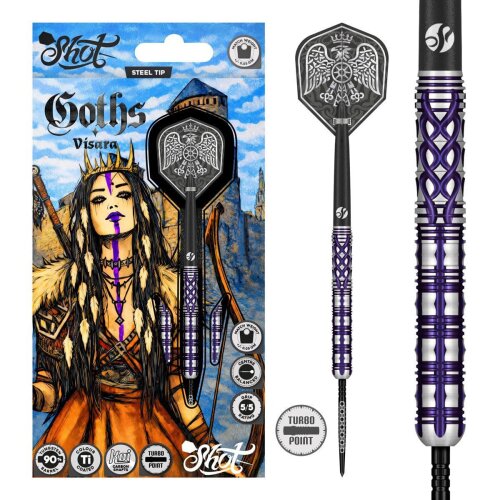 3er Set Steeldarts Shot Goths Visara TP