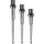3x Mission Titan Pro Conversion Steel Dart Points - Grooved - Silver 34 mm X2573