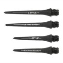 6x L-Style Hardlip Conversion Steel Dart Points Black 30mm