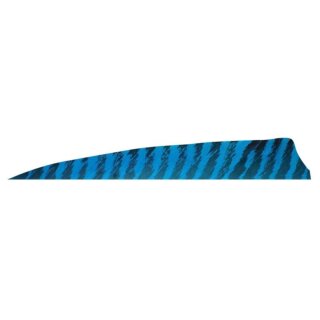Gateway Feathers Naturfedern RW - 4" Shield Faux Barred Blue