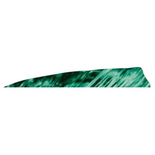 Gateway Feathers Naturfedern RW - 4" Shield Camo Grün