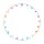 Precise180 Zahlenring Onepiece Polychrome