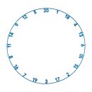 Precise180 Zahlenring Onepiece Arctic Blue
