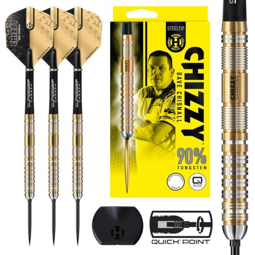 Harrows Dave Chisnall Chizzy Series 2 QPS Steeldarts 3er Set